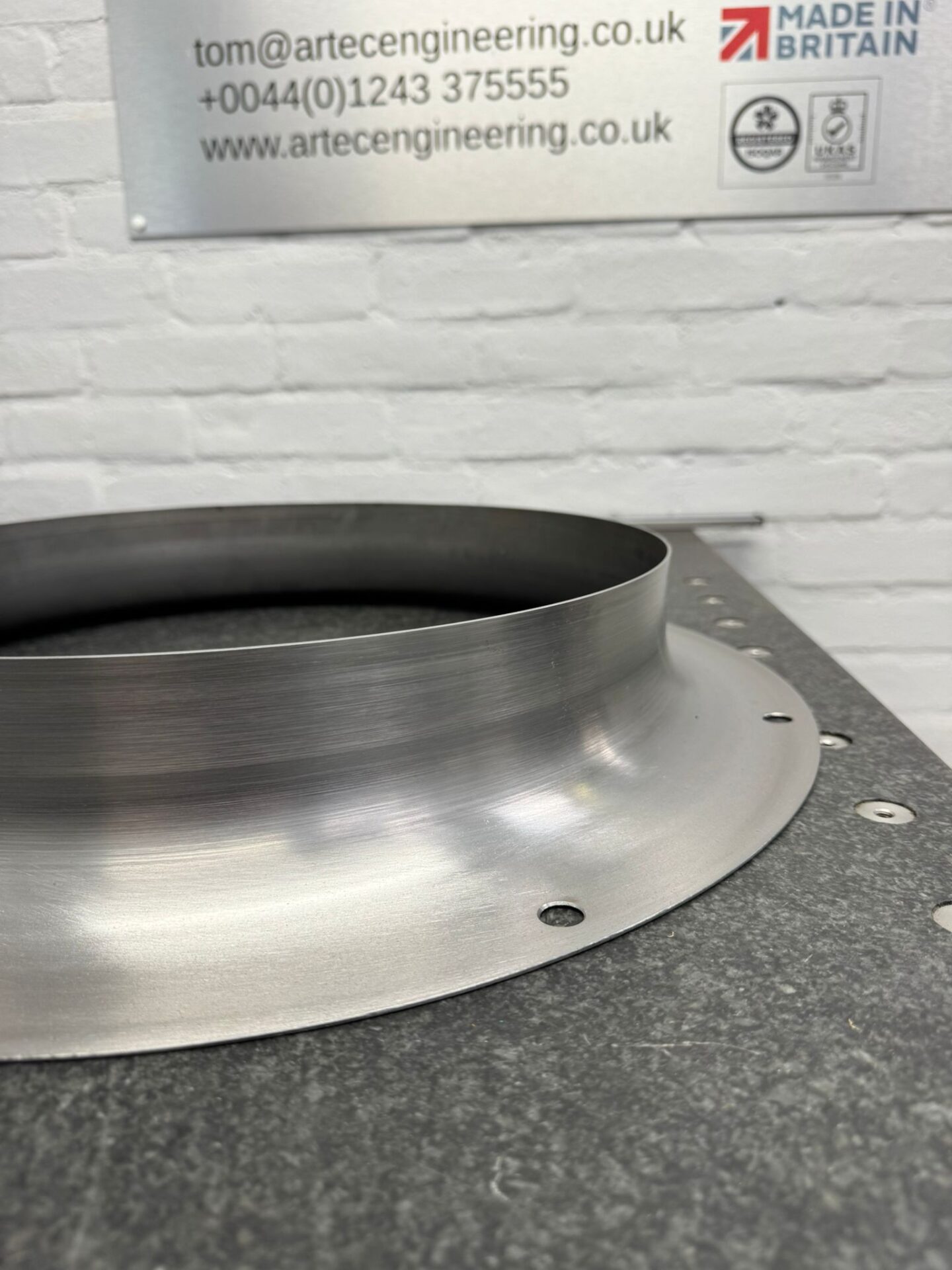 How to spin a mild Steel Inlet using a CNC - Artec Engineering